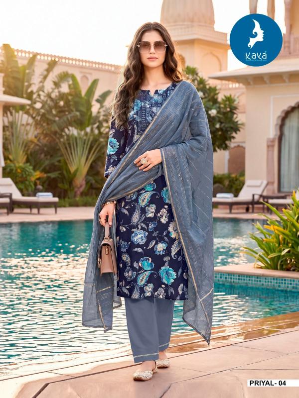 Kaya priyal 3pcs vishudh kurtis wholesale